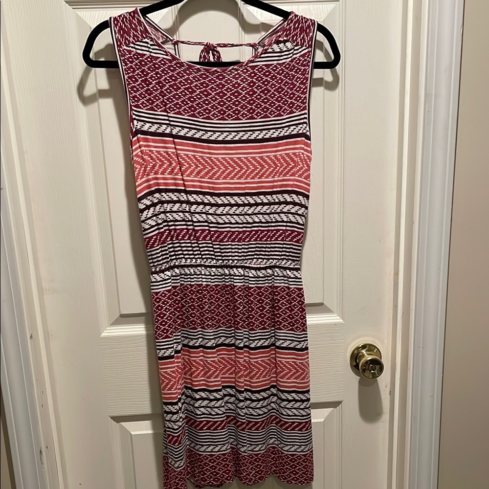 Ann Taylor Loft colorful striped mini dress